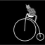 Un gato en bicicleta