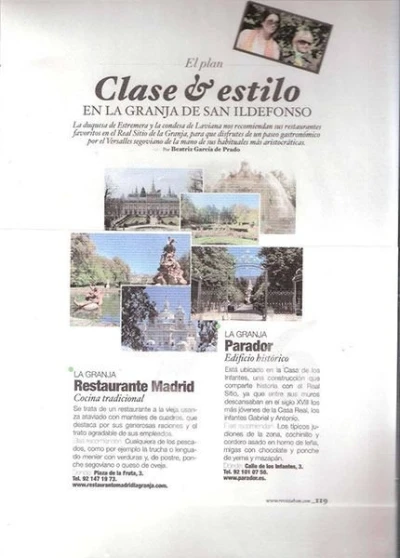 Restaurante Madrid. Cocina Tradicional